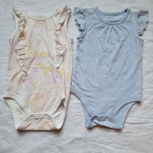 Baby Cat & Jack Pastel and Blue Kids One Pieces Set